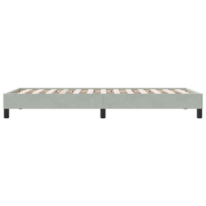 Giroletto senza Materasso Grigio Chiaro 90x210 cm Velluto | homemem39