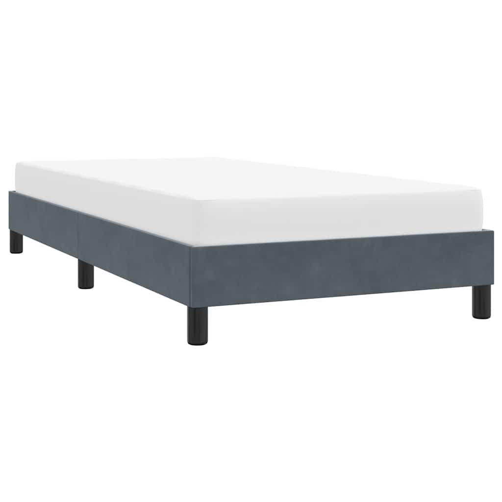 Giroletto senza Materasso Grigio Scuro 90x210 cm Velluto | homemem39