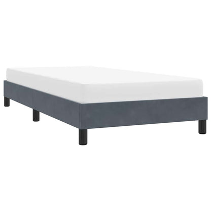 Giroletto senza Materasso Grigio Scuro 90x210 cm Velluto | homemem39