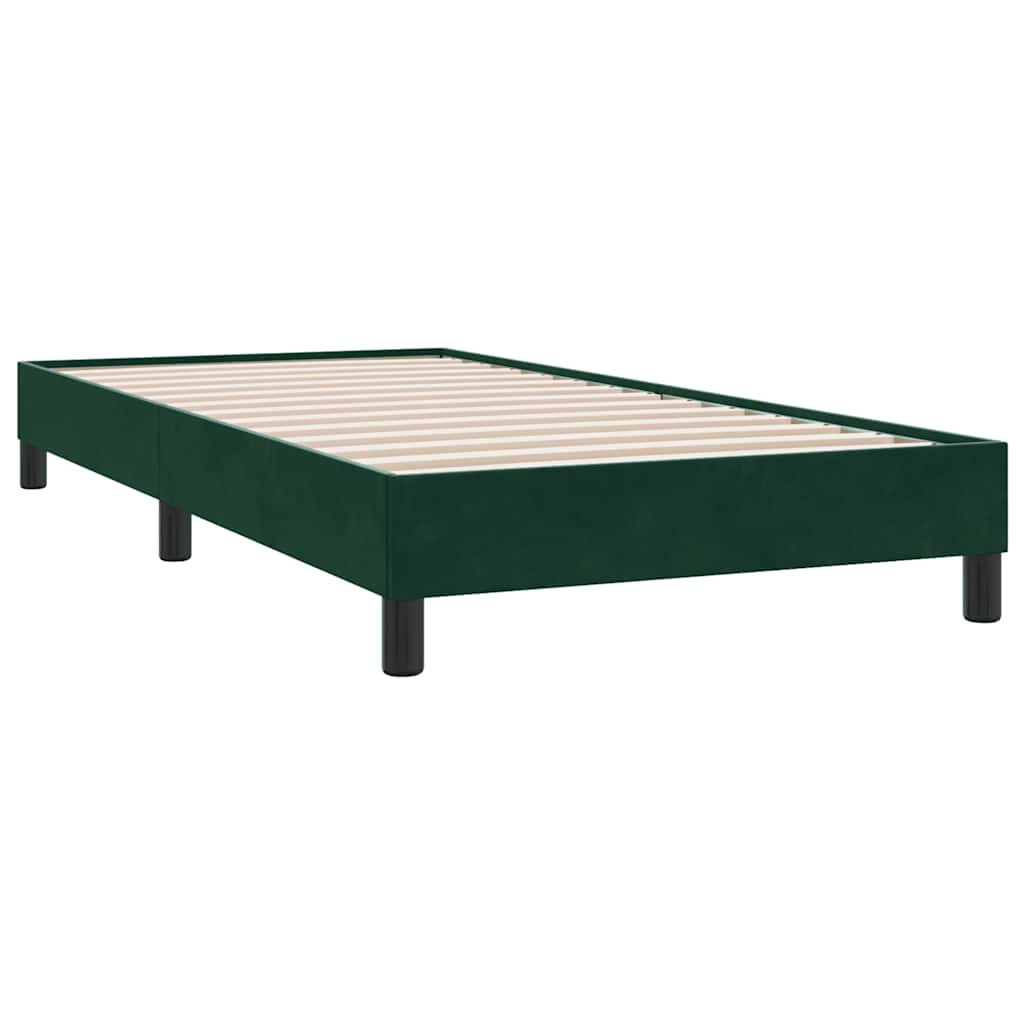 Giroletto senza Materasso Verde Scuro 90x210 cm in Velluto | homemem39
