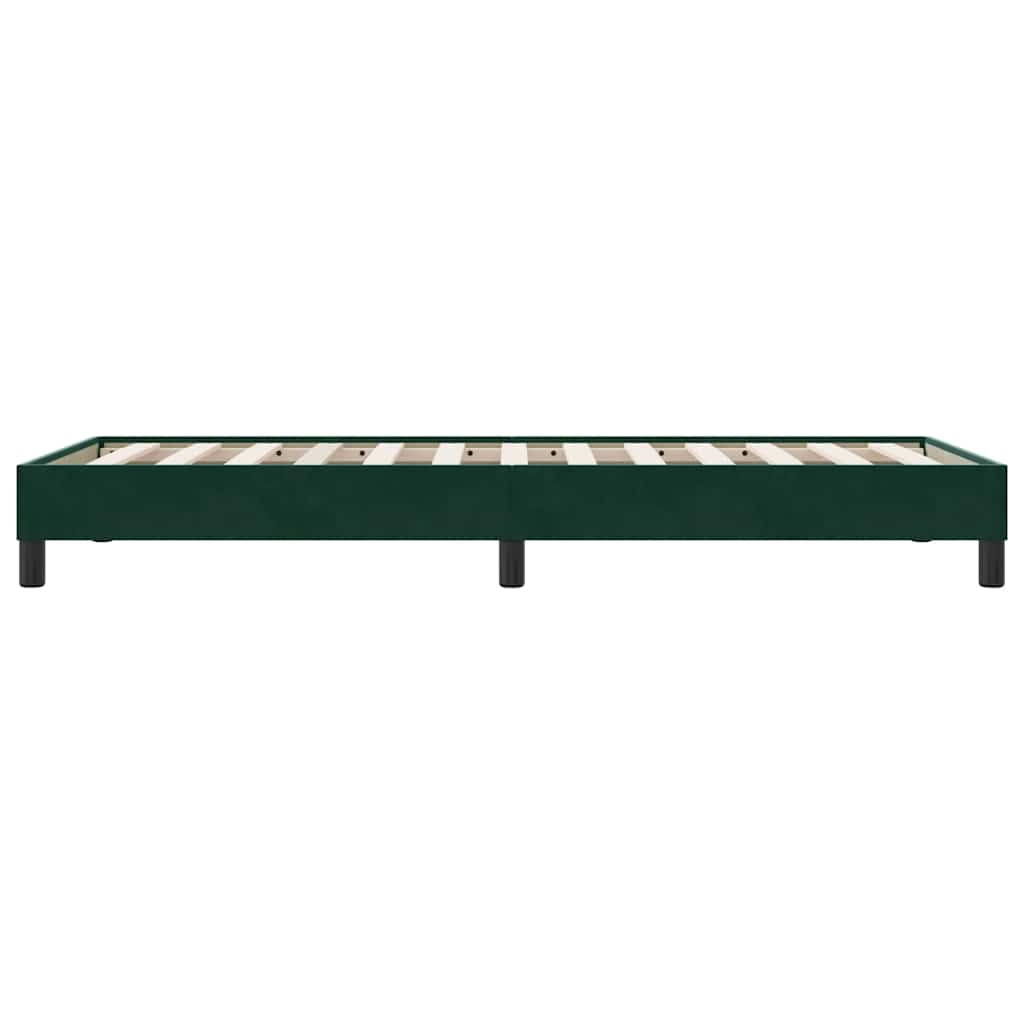 Giroletto senza Materasso Verde Scuro 90x210 cm in Velluto | homemem39