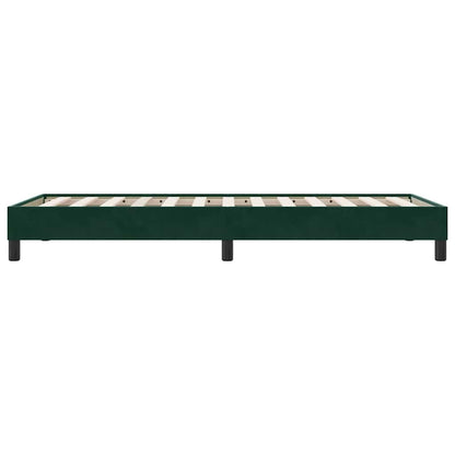 Giroletto senza Materasso Verde Scuro 90x210 cm in Velluto | homemem39