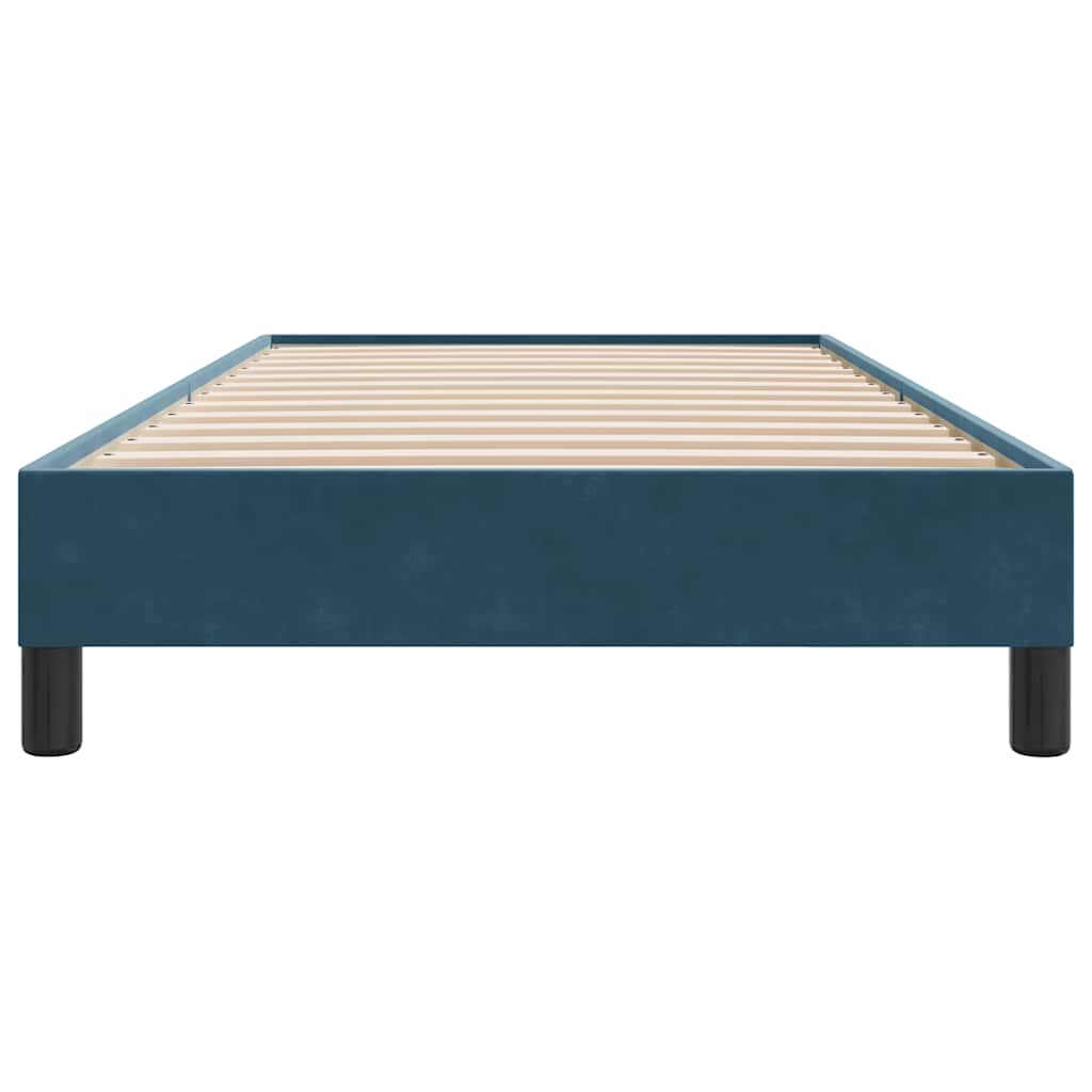 Giroletto senza Materasso Blu Scuro 90x210 cm in Velluto | homemem39