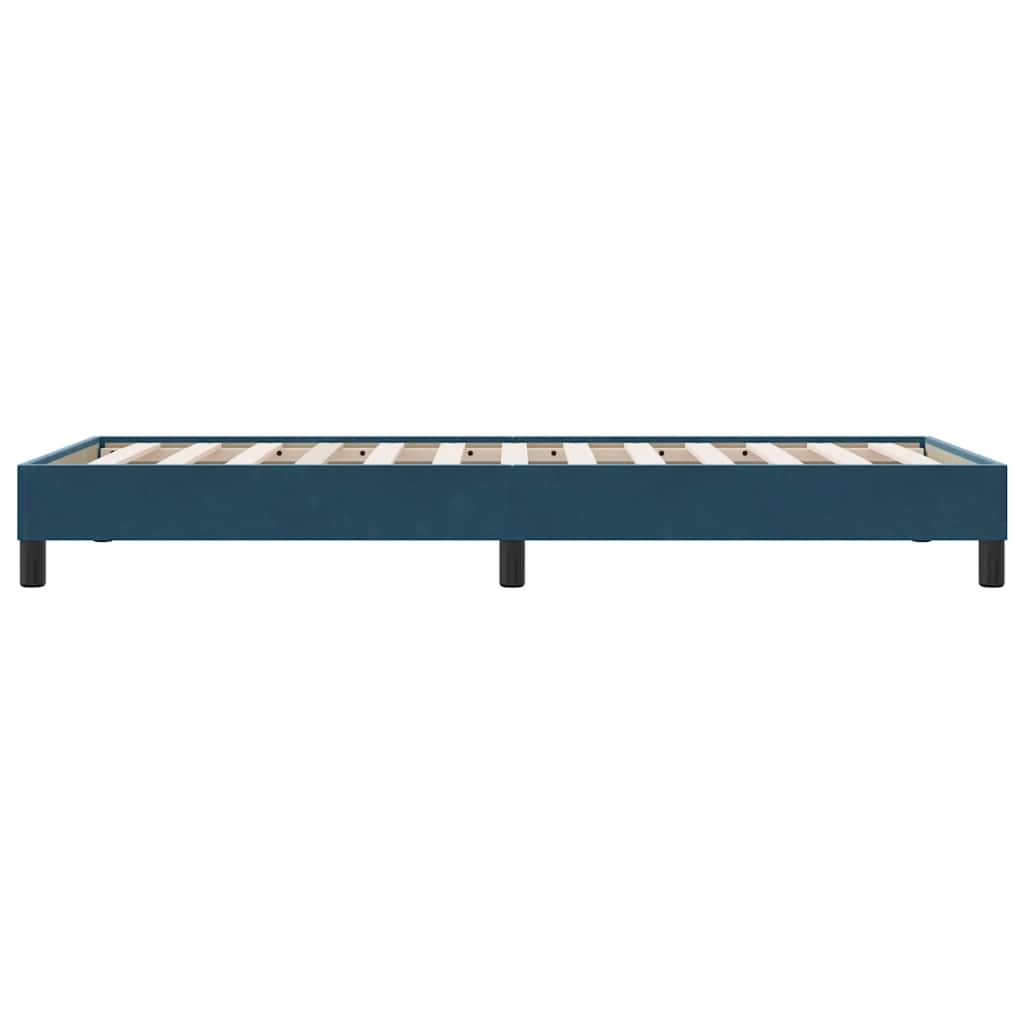 Giroletto senza Materasso Blu Scuro 90x210 cm in Velluto | homemem39
