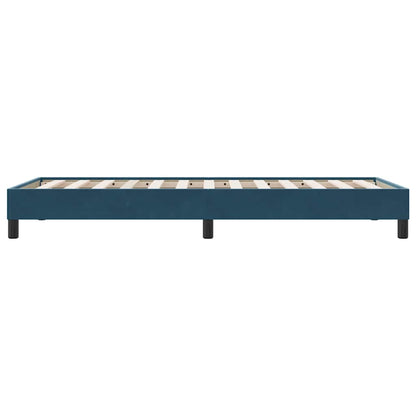 Giroletto senza Materasso Blu Scuro 90x210 cm in Velluto | homemem39