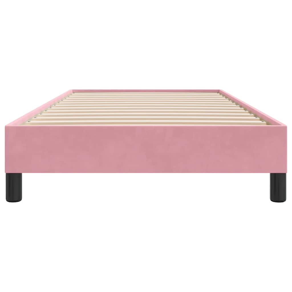 Giroletto senza Materasso Rosa 90x210 cm in Velluto - homemem39