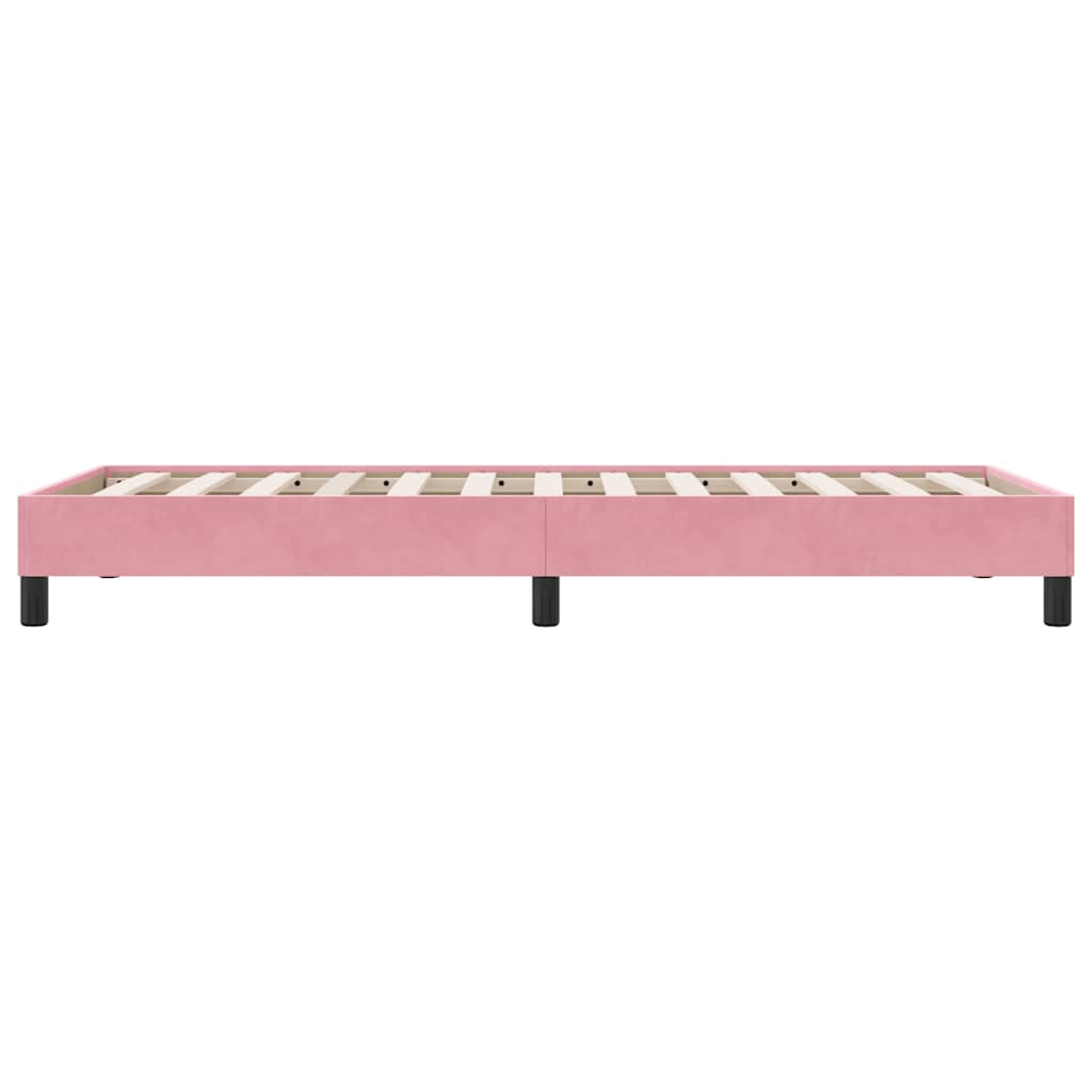 Giroletto senza Materasso Rosa 90x210 cm in Velluto - homemem39
