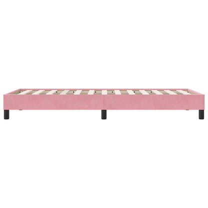 Giroletto senza Materasso Rosa 90x210 cm in Velluto - homemem39
