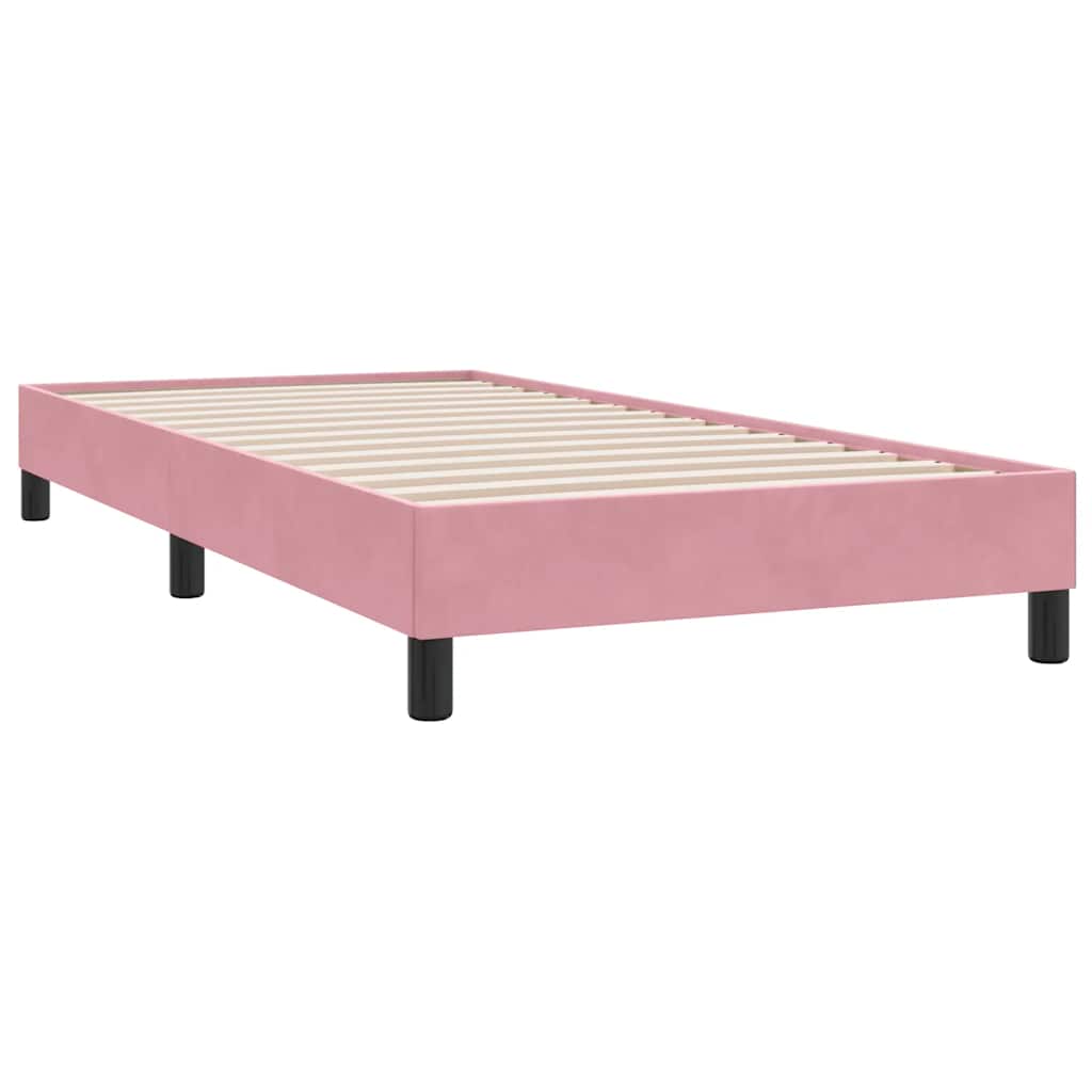 Giroletto senza Materasso Rosa 90x210 cm in Velluto - homemem39
