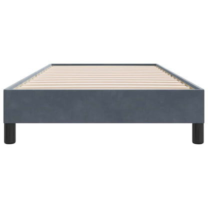 Giroletto senza Materasso Grigio Scuro 100x210 cm Velluto | homemem39
