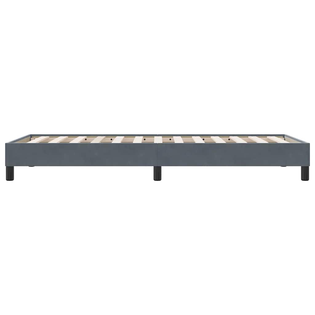 Giroletto senza Materasso Grigio Scuro 100x210 cm Velluto | homemem39