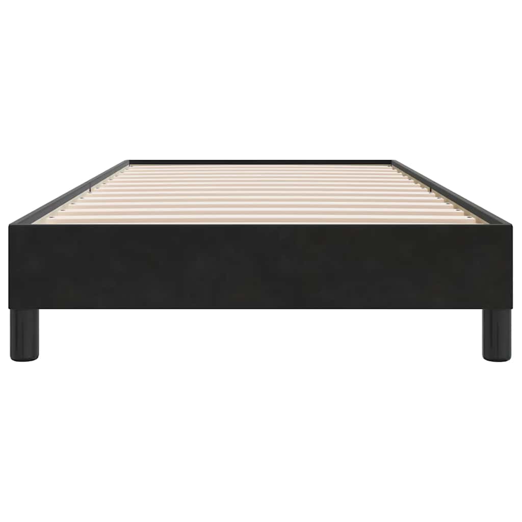 Giroletto senza Materasso Nero 100x210 cm in Velluto | homemem39