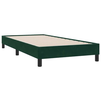 Giroletto senza Materasso Verde Scuro 100x210 cm in Velluto | homemem39