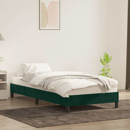 Giroletto senza Materasso Verde Scuro 100x210 cm in Velluto | homemem39