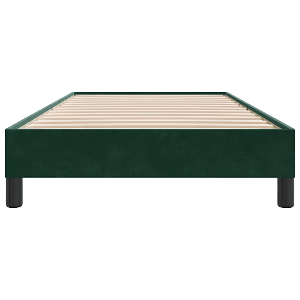 Giroletto senza Materasso Verde Scuro 100x210 cm in Velluto | homemem39