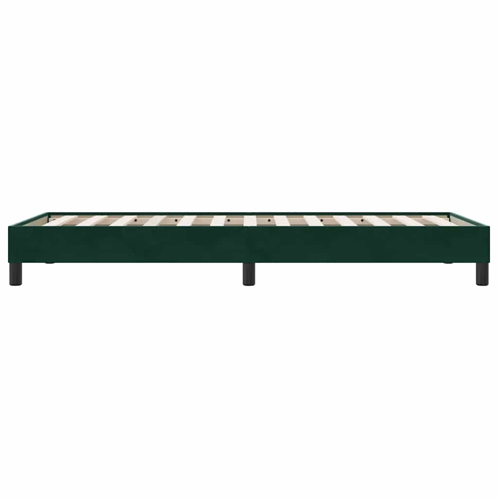 Giroletto senza Materasso Verde Scuro 100x210 cm in Velluto | homemem39