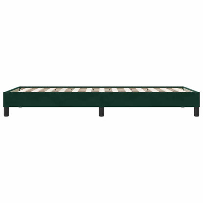 Giroletto senza Materasso Verde Scuro 100x210 cm in Velluto | homemem39