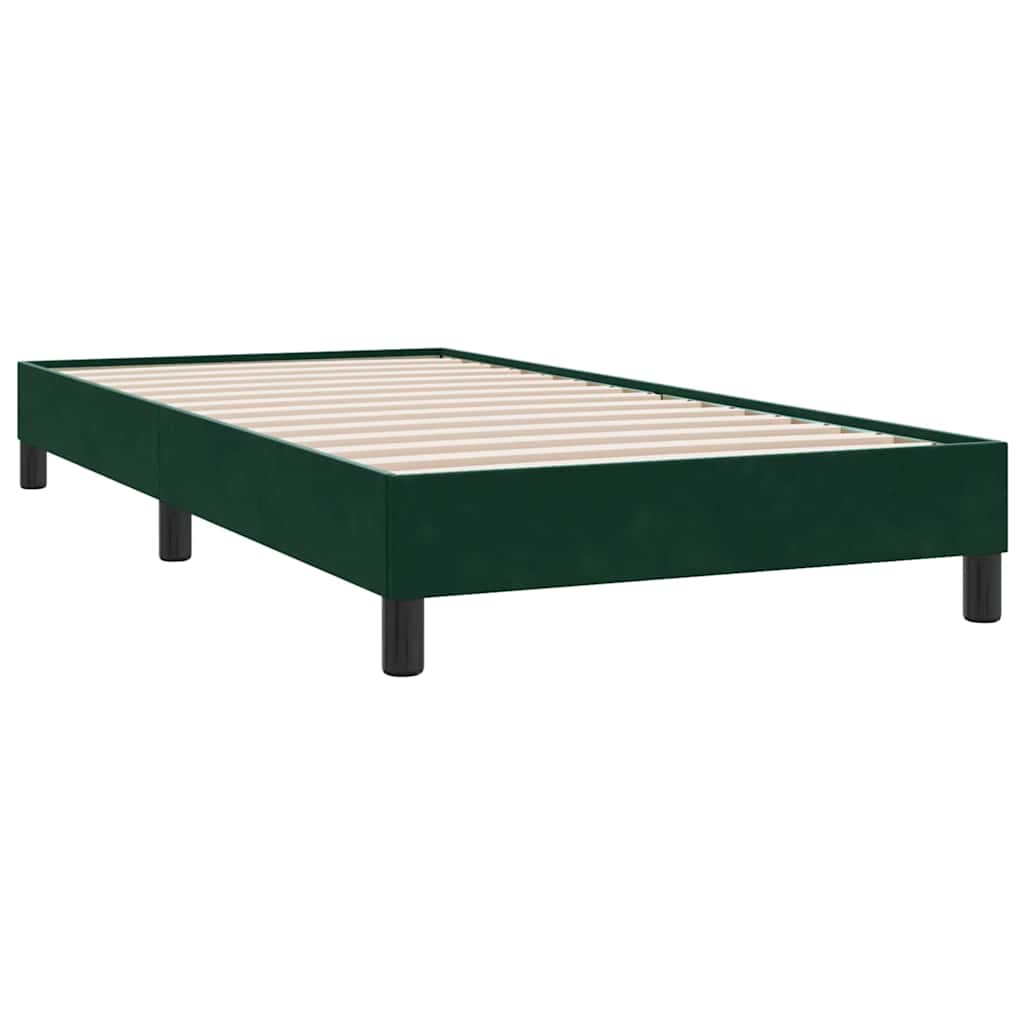 Giroletto senza Materasso Verde Scuro 100x210 cm in Velluto | homemem39