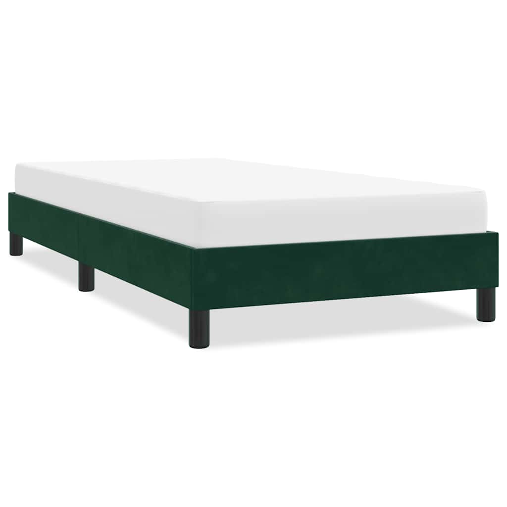Giroletto senza Materasso Verde Scuro 100x210 cm in Velluto | homemem39