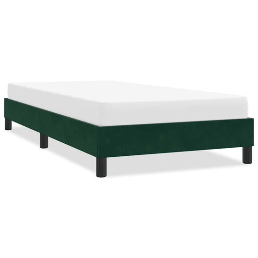 Giroletto senza Materasso Verde Scuro 100x210 cm in Velluto | homemem39
