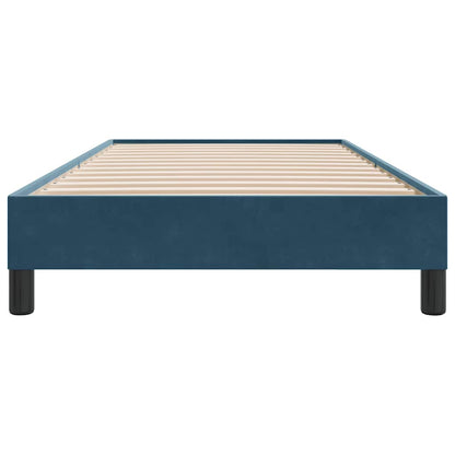 Giroletto senza Materasso Blu Scuro 100x210 cm in Velluto | homemem39