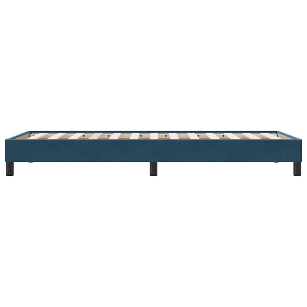 Giroletto senza Materasso Blu Scuro 100x210 cm in Velluto | homemem39