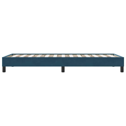 Giroletto senza Materasso Blu Scuro 100x210 cm in Velluto | homemem39