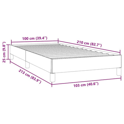 Giroletto senza Materasso Blu Scuro 100x210 cm in Velluto | homemem39