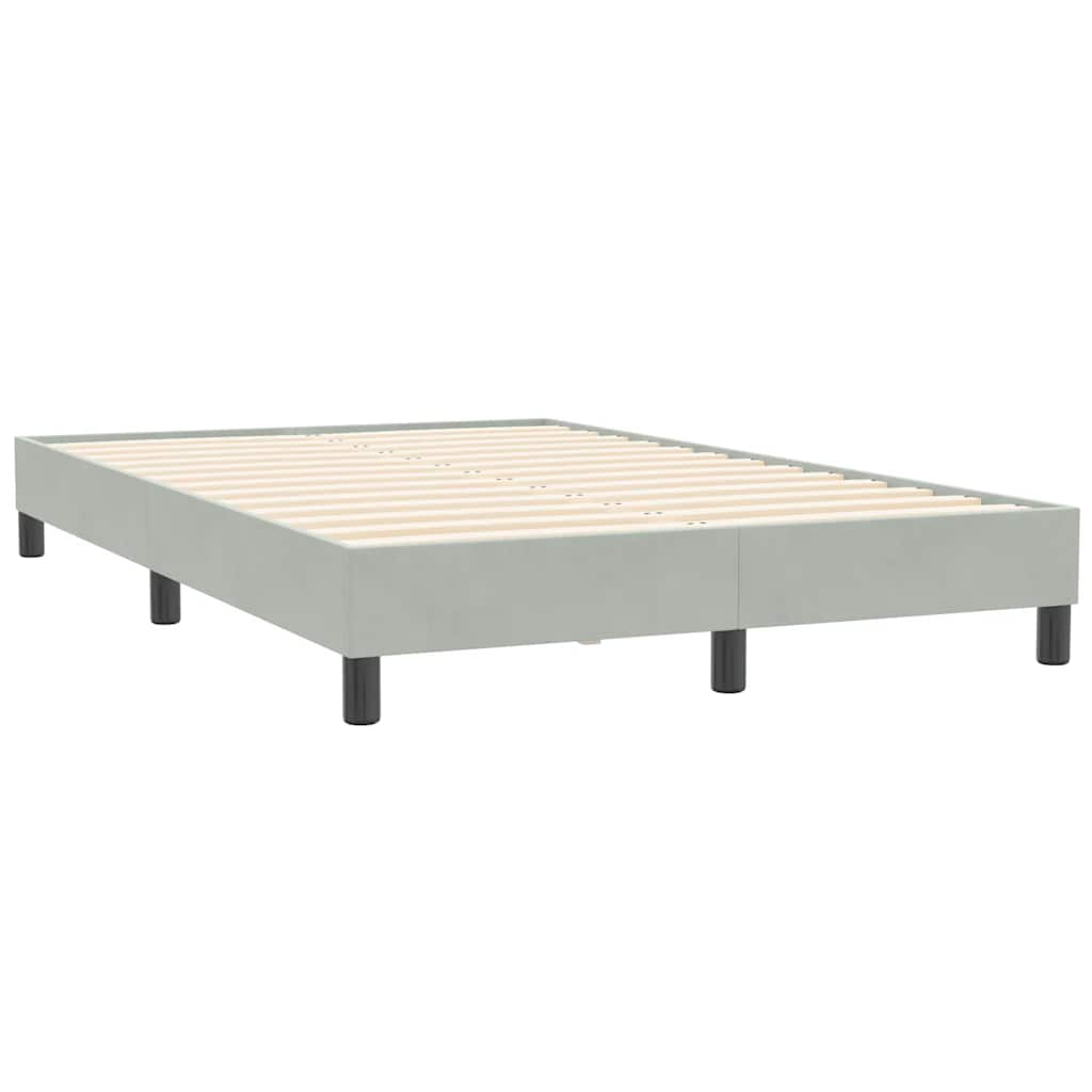 Giroletto senza Materasso Grigio Chiaro 120x210 cm Velluto | homemem39