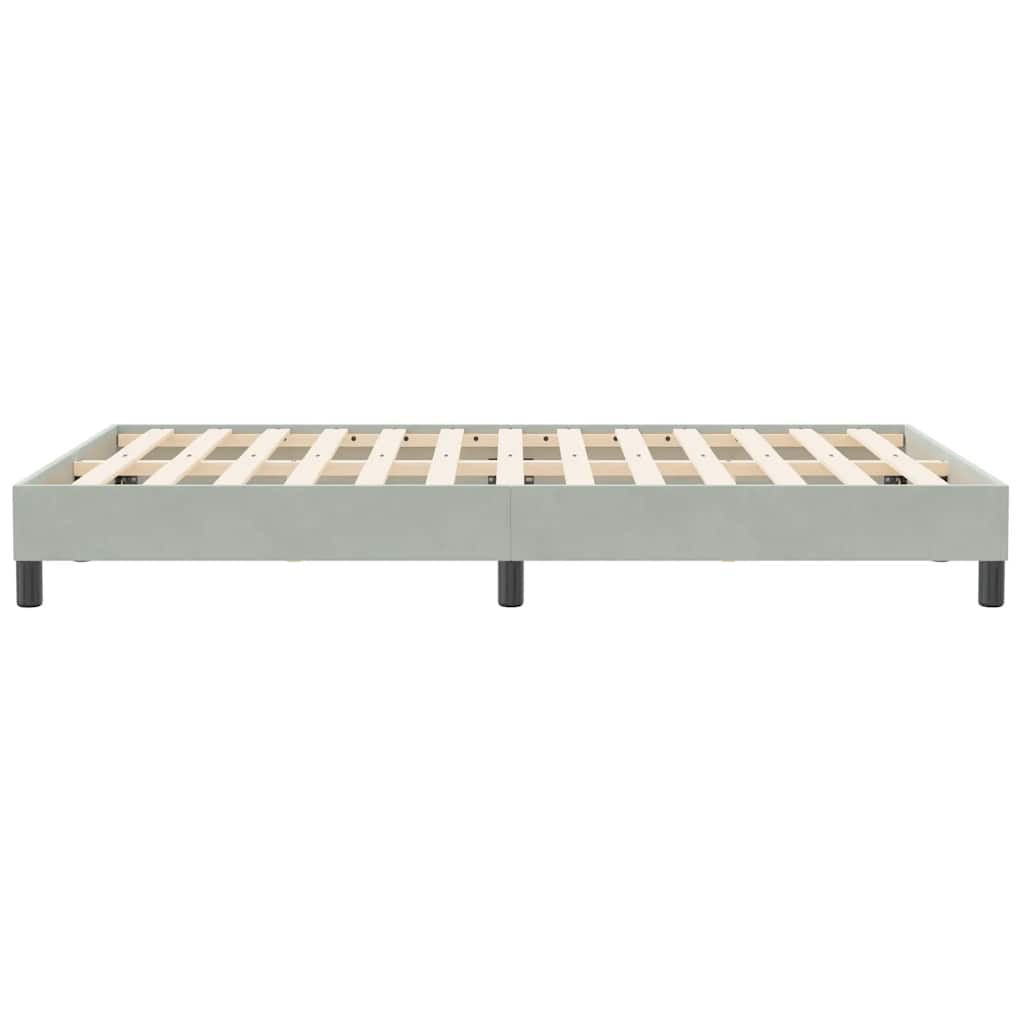 Giroletto senza Materasso Grigio Chiaro 120x210 cm Velluto | homemem39