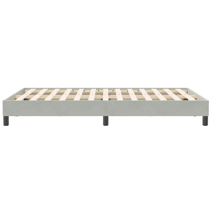 Giroletto senza Materasso Grigio Chiaro 120x210 cm Velluto | homemem39