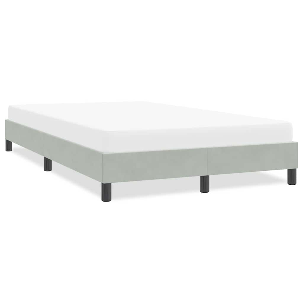 Giroletto senza Materasso Grigio Chiaro 120x210 cm Velluto | homemem39