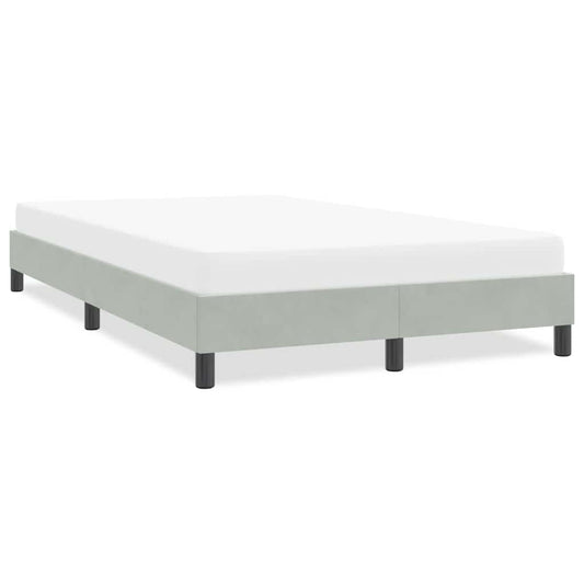Giroletto senza Materasso Grigio Chiaro 120x210 cm Velluto | homemem39