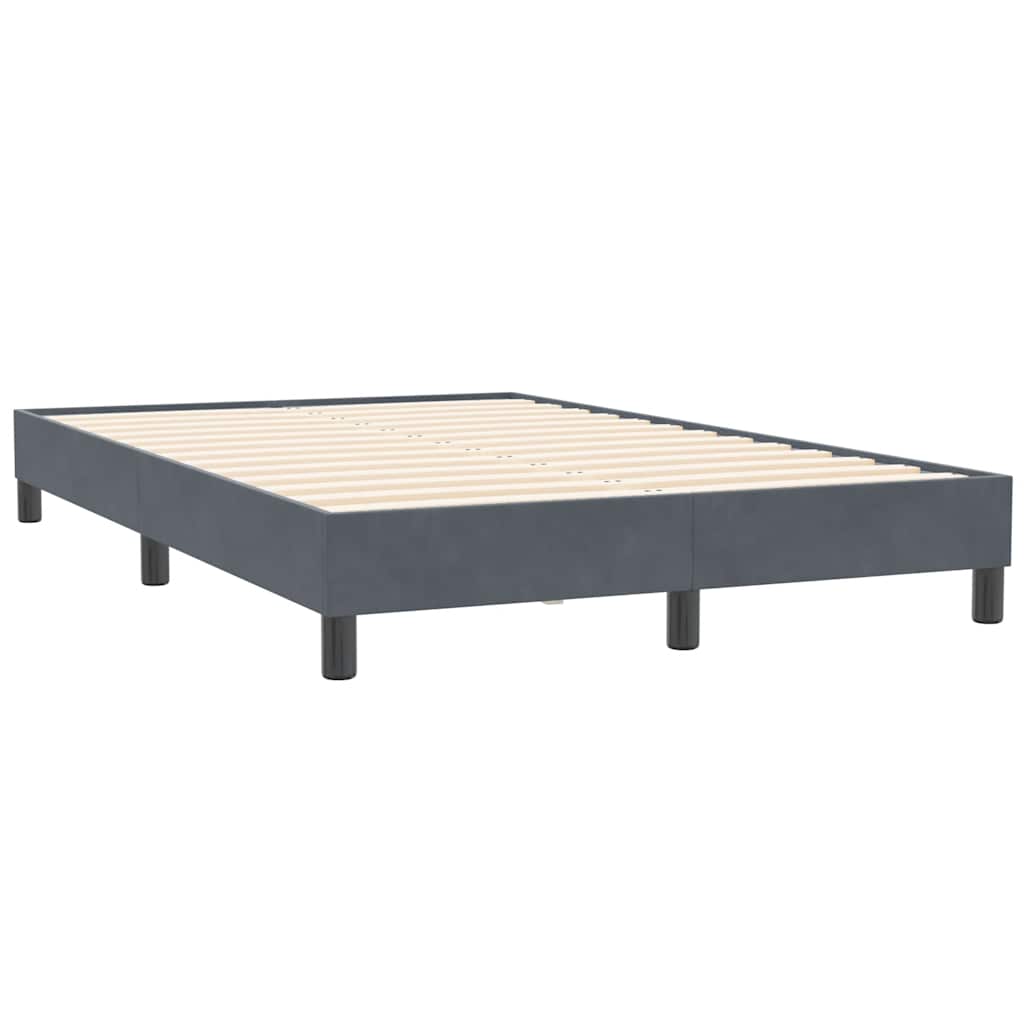Giroletto senza Materasso Grigio Scuro 120x210 cm Velluto | homemem39