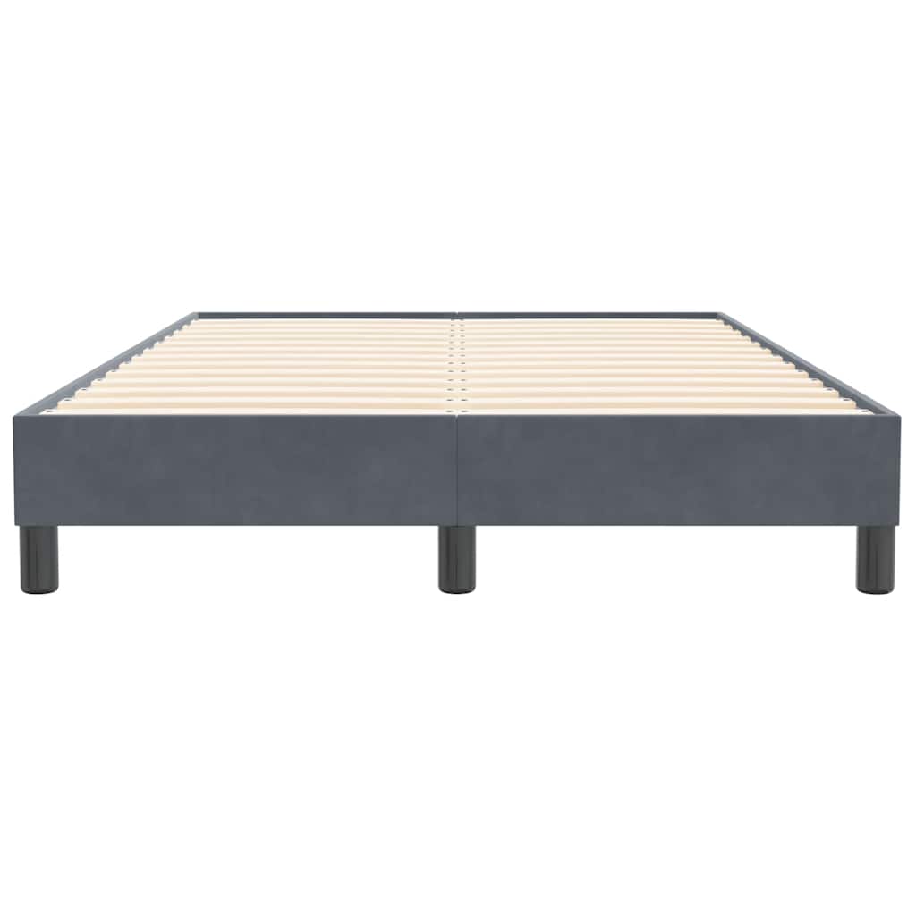 Giroletto senza Materasso Grigio Scuro 120x210 cm Velluto | homemem39