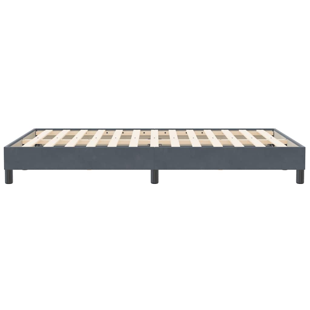 Giroletto senza Materasso Grigio Scuro 120x210 cm Velluto | homemem39