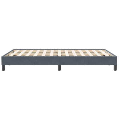 Giroletto senza Materasso Grigio Scuro 120x210 cm Velluto | homemem39