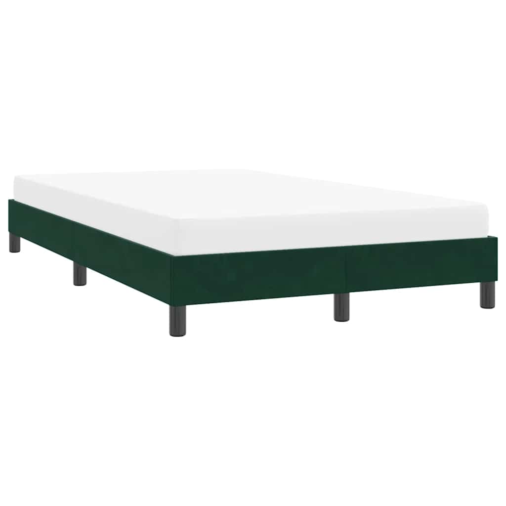 Giroletto senza Materasso Verde Scuro 120x210 cm in Velluto
