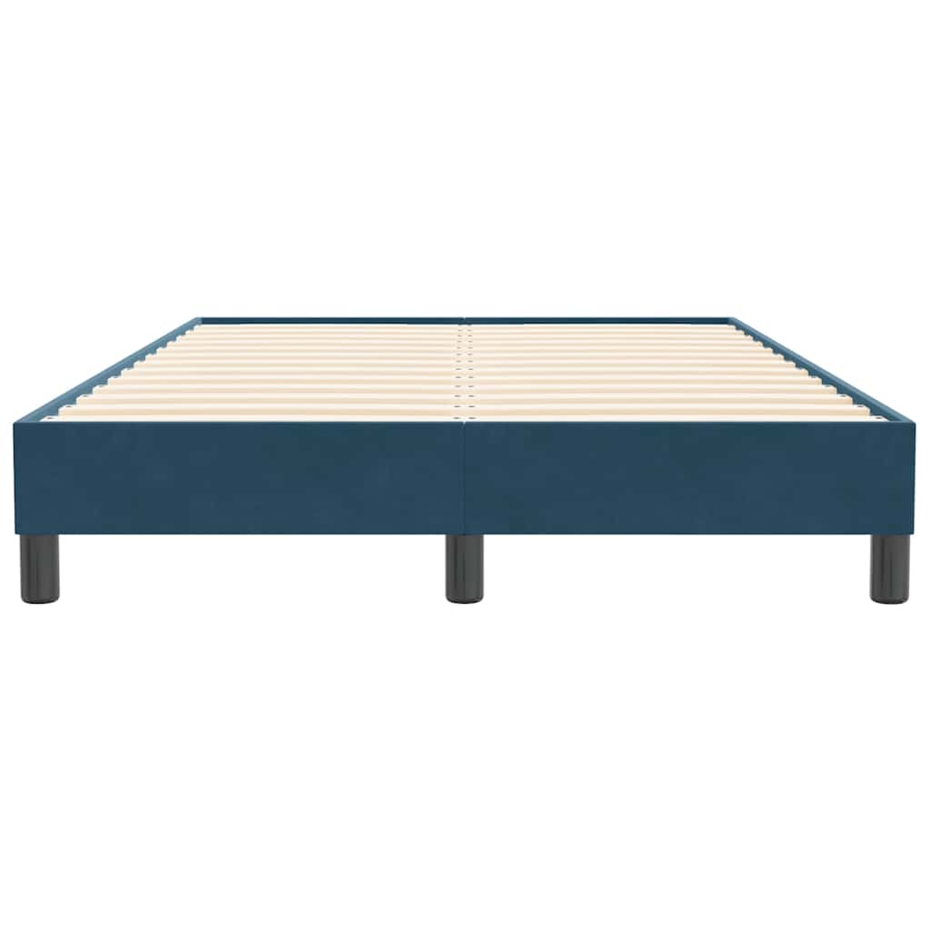 Giroletto senza Materasso Blu Scuro 120x210 cm Velluto | homemem39