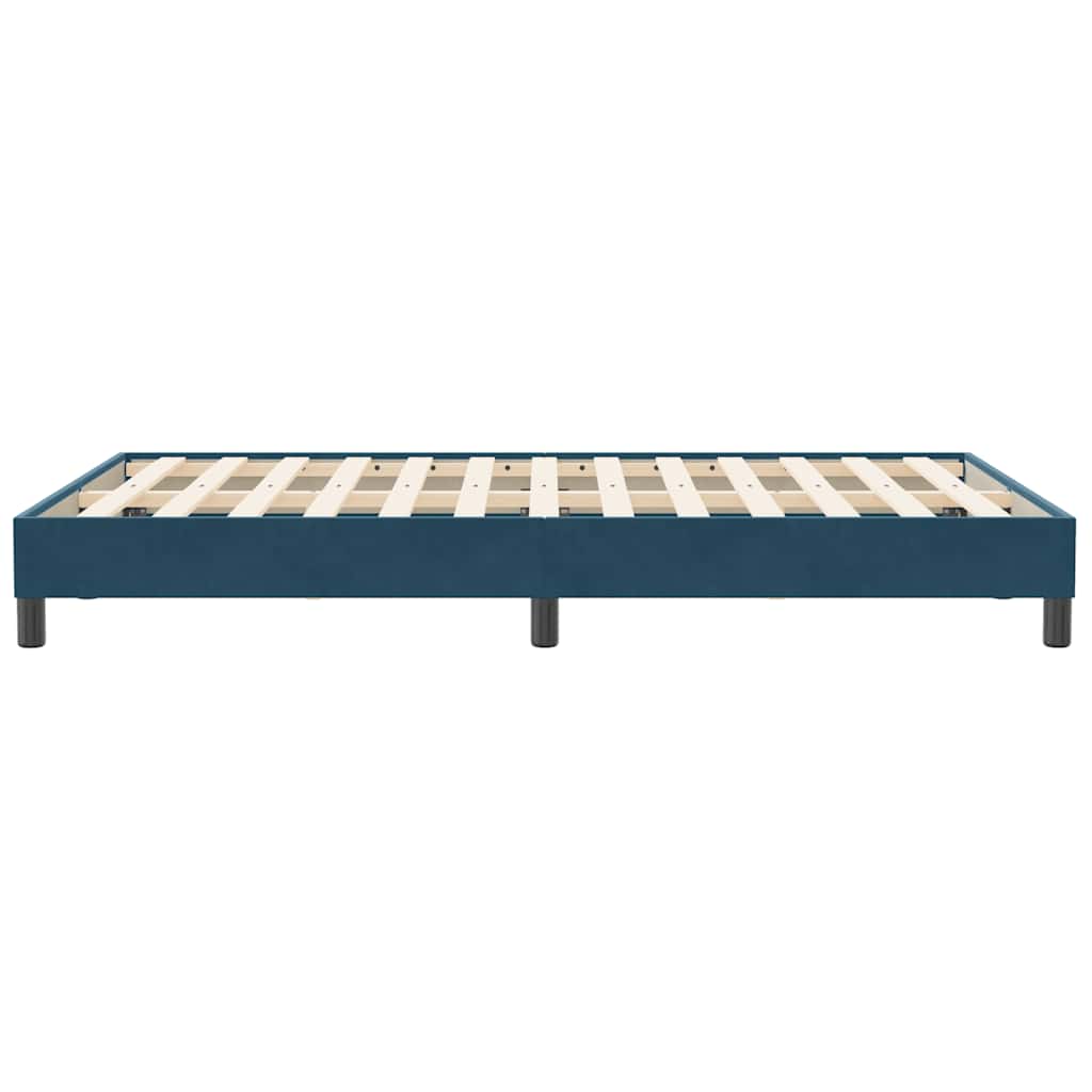 Giroletto senza Materasso Blu Scuro 120x210 cm Velluto | homemem39
