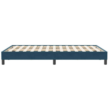 Giroletto senza Materasso Blu Scuro 120x210 cm Velluto | homemem39