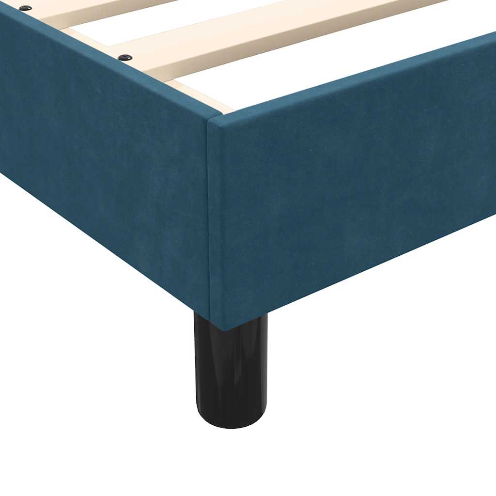 Giroletto senza Materasso Blu Scuro 120x210 cm Velluto | homemem39