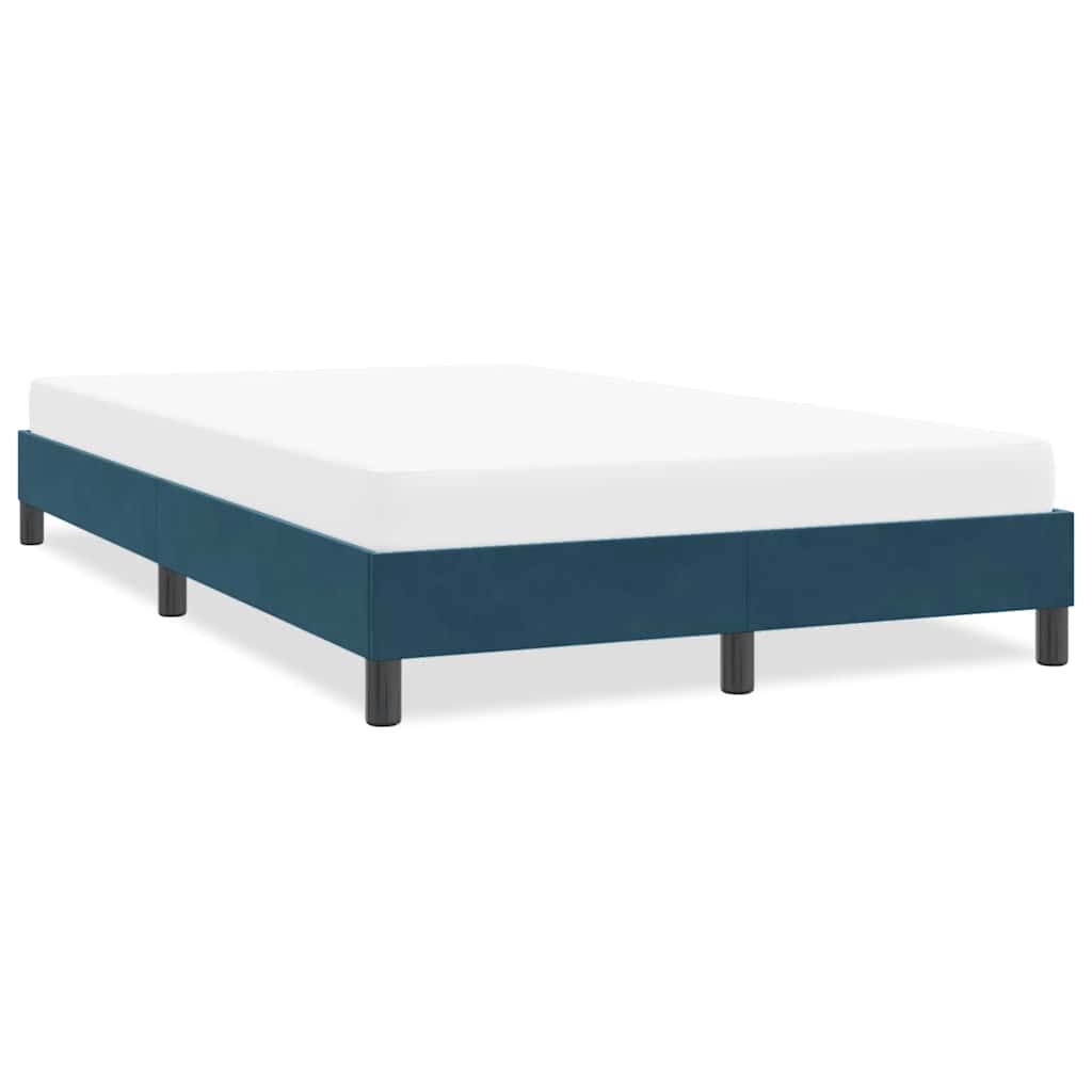 Giroletto senza Materasso Blu Scuro 120x210 cm Velluto | homemem39