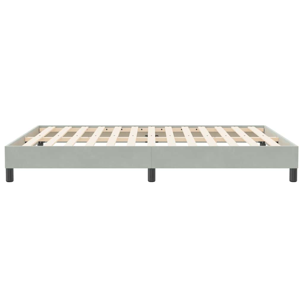 Giroletto senza Materasso Grigio Chiaro 140x210 cm Velluto | homemem39