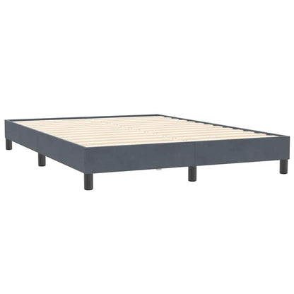 Giroletto senza Materasso Grigio Scuro 140x210 cm Velluto | homemem39