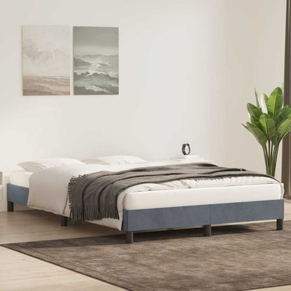 Giroletto senza Materasso Grigio Scuro 140x210 cm Velluto | homemem39