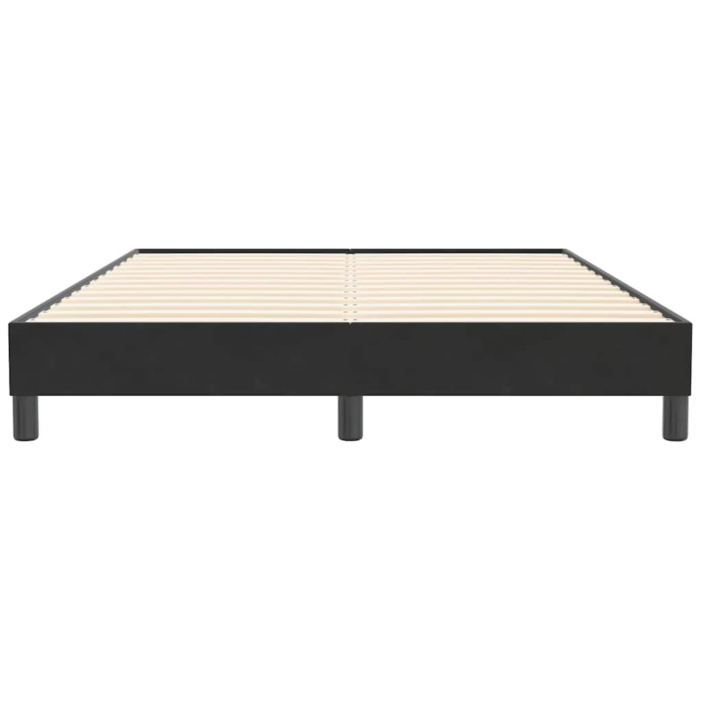 Giroletto senza Materasso Nero 140x210 cm Velluto | homemem39