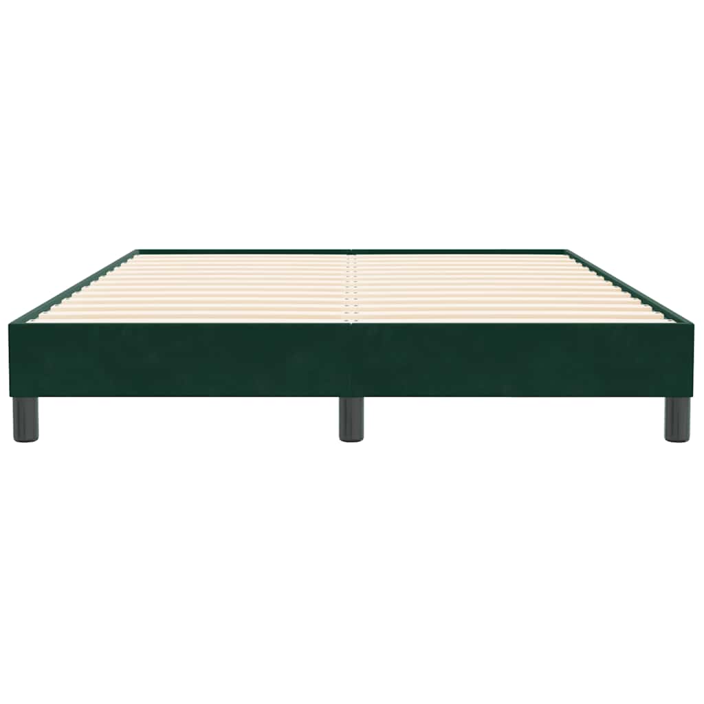 Giroletto senza Materasso Verde Scuro 140x210 cm in Velluto | homemem39