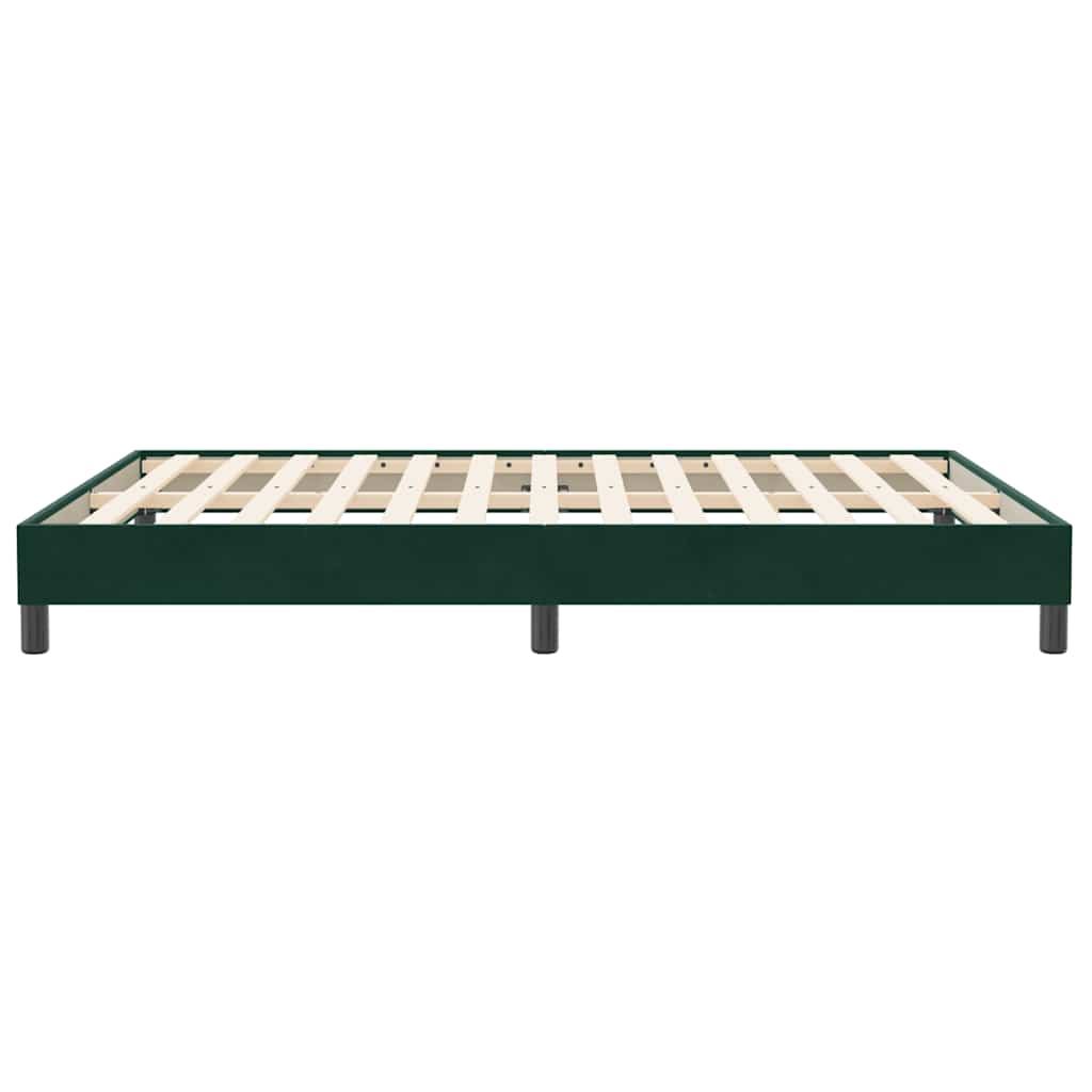 Giroletto senza Materasso Verde Scuro 140x210 cm in Velluto | homemem39