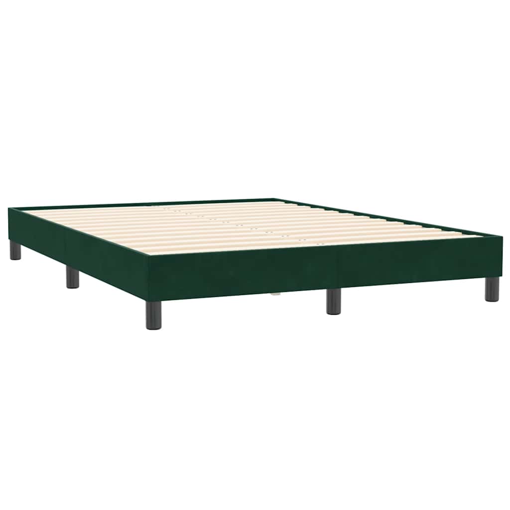 Giroletto senza Materasso Verde Scuro 140x210 cm in Velluto | homemem39